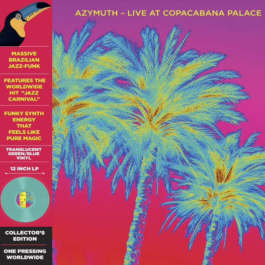 Azymuth - Live At Copacabana Palace (Blue) [Colored Vinyl] [Deluxe] Vinyl Record