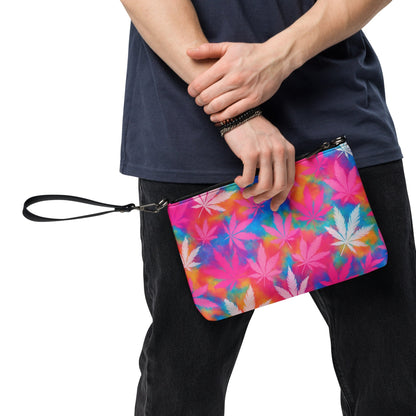 420 pink tie-dye Crossbody bag