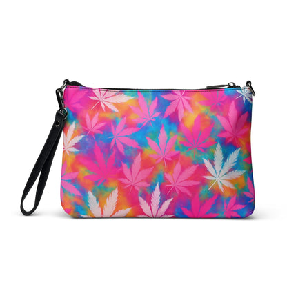 420 pink tie-dye Crossbody bag