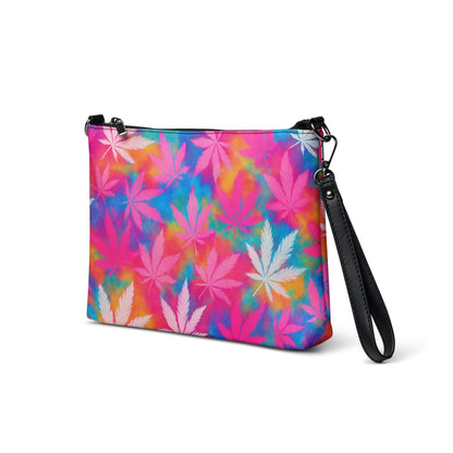 420 pink tie-dye Crossbody bag
