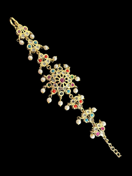 Amal hyderabadi bracelet in navratan   ( SHIPS IN 3 WEEKS )