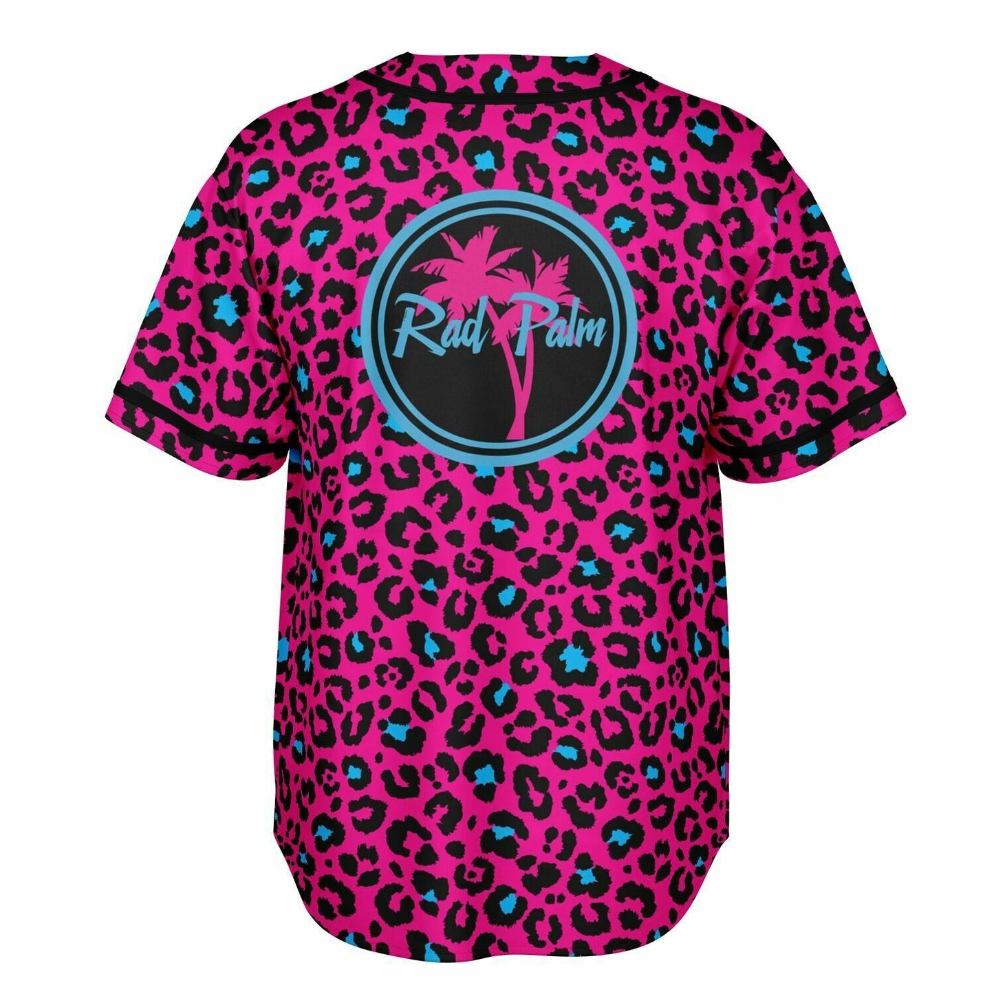 Pink and Blue Leopard Reversible Baseball Jersey