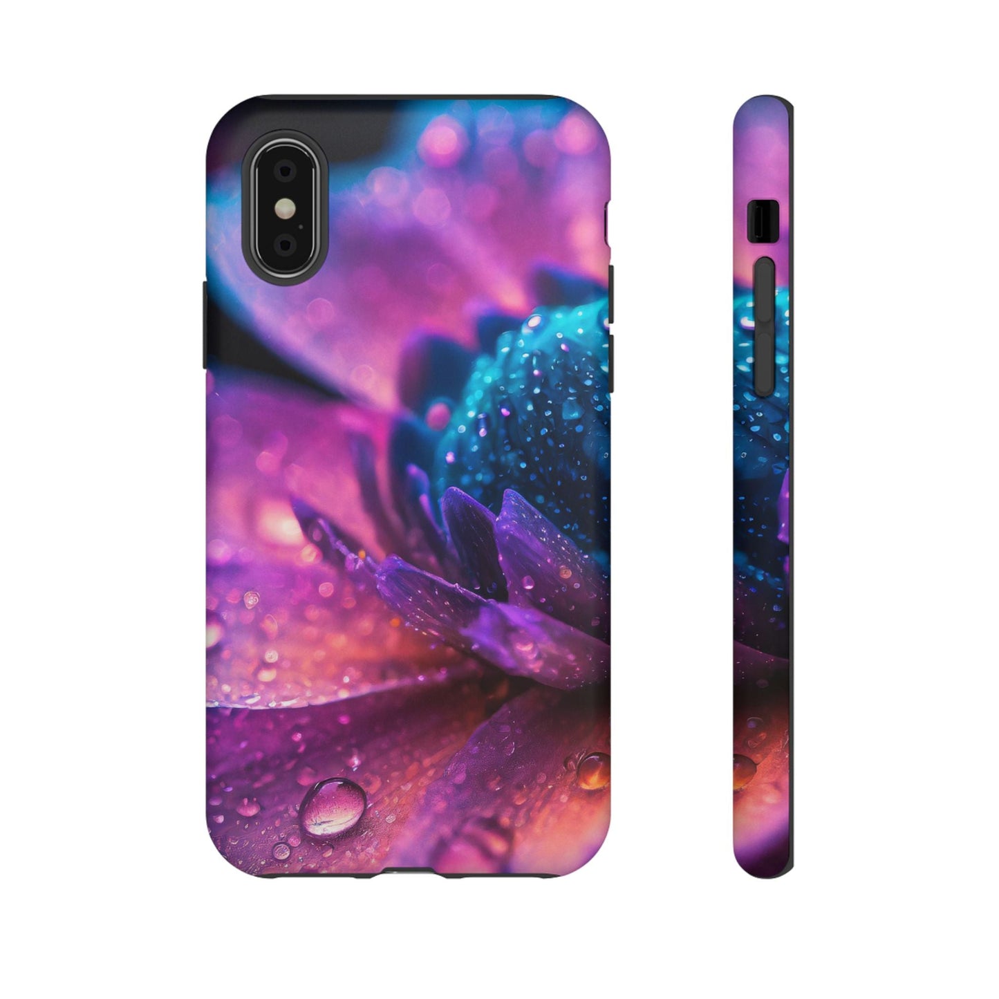 Vibrant Blue And Purple Flower Tough Phone Case