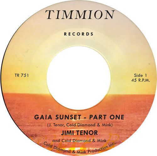 Tenor,jimi & Cold Diamond & Mink - Gaia Sunset - Yellow - Vinyl Record