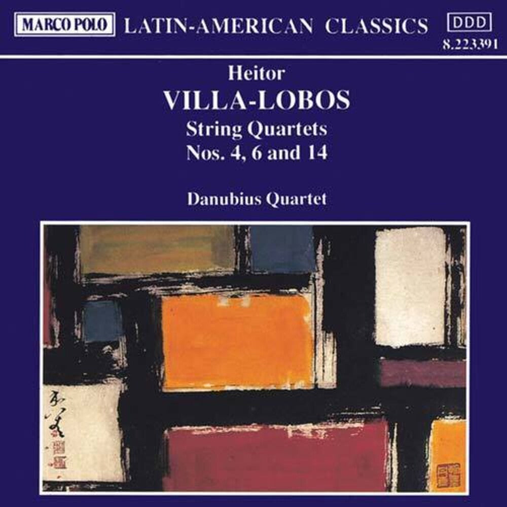 Villa-Lobos / Danubius Quartet - String Quartets 3 Music CD