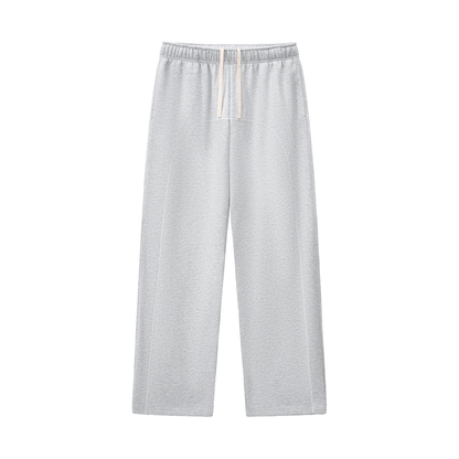 Luxury Tech Contrast-Stitched Fleece Sweatpants