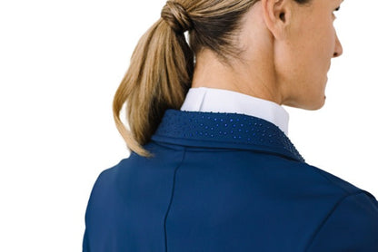 Ladies Shine Dressage Show Coat - Navy
