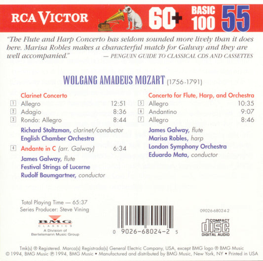 Richard Stoltzman - Clarinet Concerto / Flute & Harp Concerto [CD]