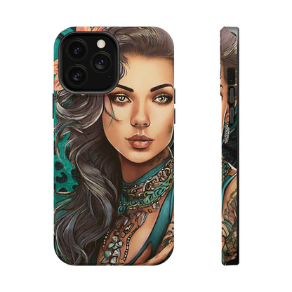 Vibrant Beauty Magnetic Tough Phone Case
