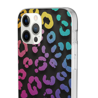 Vibrant Leopard Print Flexi Phone Case