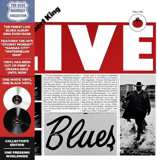 Albert King - Albert Live [Colored Vinyl] [Deluxe] [Limited Edition] (Wht) [Remastered] [Reissue] Vinyl Record
