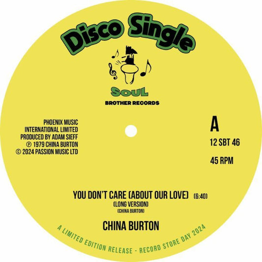 China Burton - You Don't Care (About Our Love) [LP] Vinyl Record