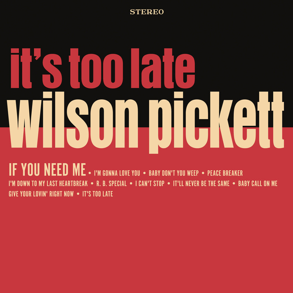Wilson Pickett - It's Too Late [RSD Essential Indie Colorway Cream LP] Vinyl Record