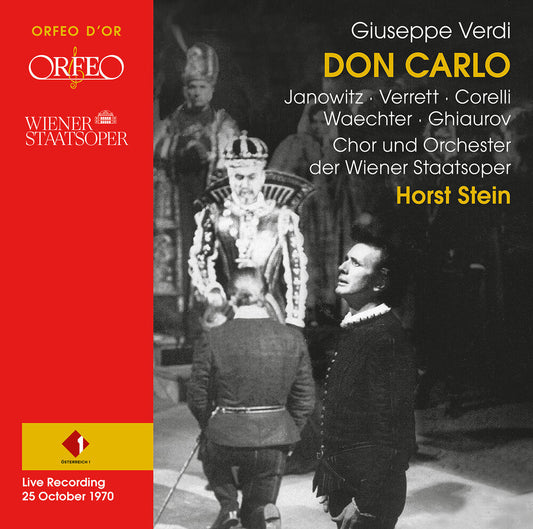 Verdi / Ghiaurov / Orchester Der Wiener Staatsoper - Don Carlo - Live Recording From 1970 Music CD
