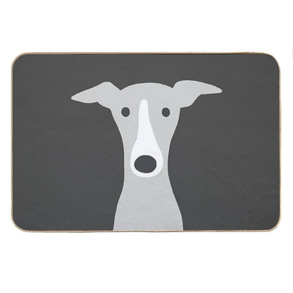 Greyhound  Italian Greyhound  Cute Whippet Dog Bath Mat