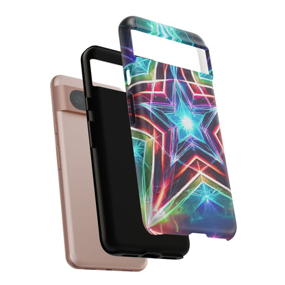 Neon Light Stars Tough Phone Case