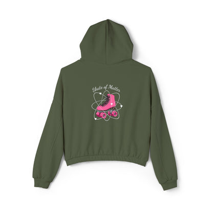 Women’s Cropped Blue/Green Skate Like Nobody's Watching Hoodie