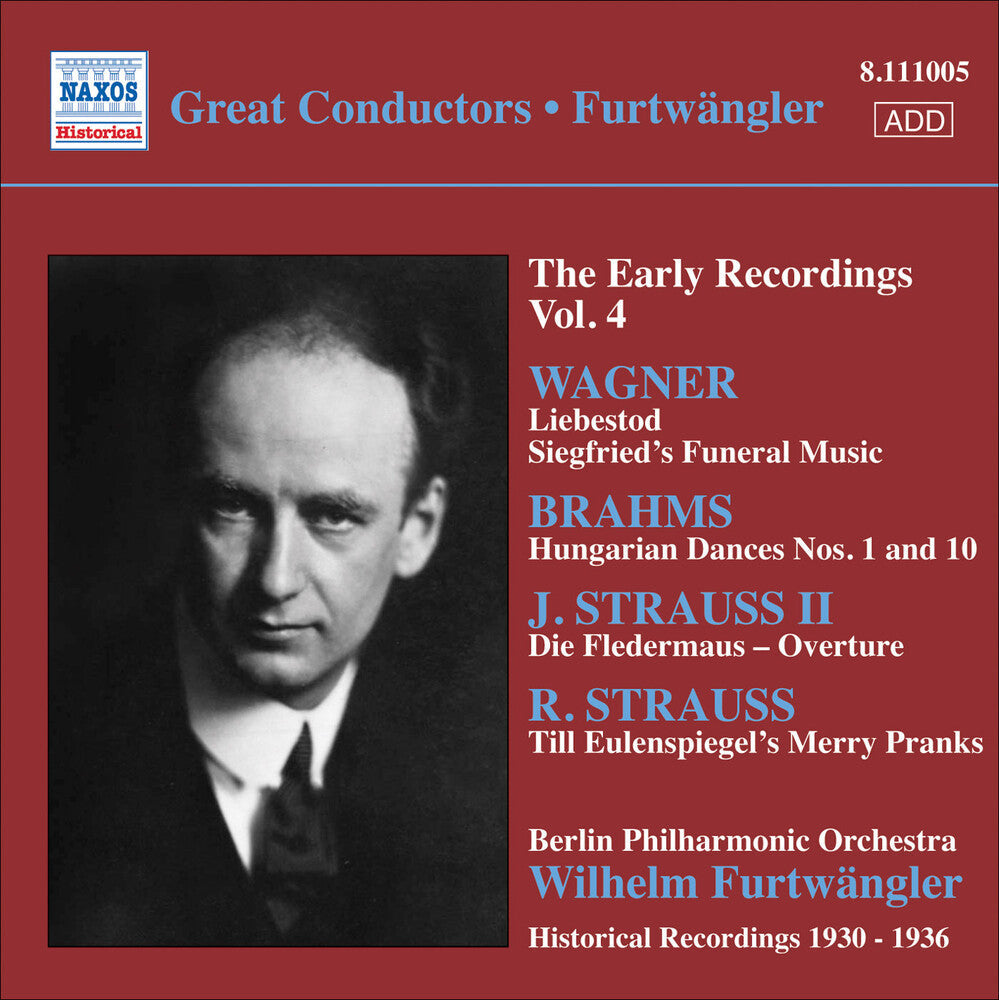 Wilhelm Furtwängler - Early Recordings Vol. 4 [CD]