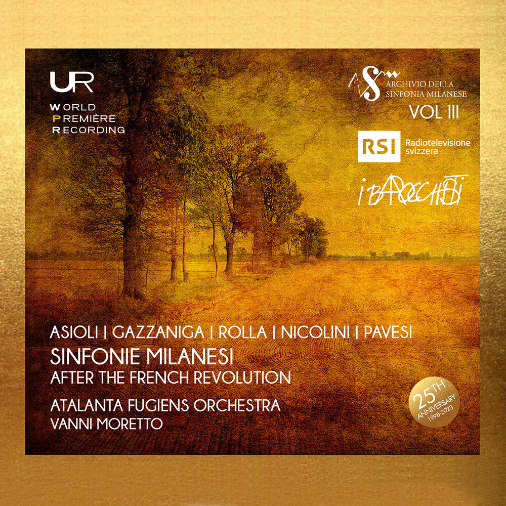 Asioli / Gazzaniga / Atalanta Fugiens Orchestra - Sinfonie Milanesi After The French Revolution [CD]