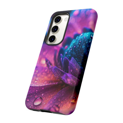 Vibrant Blue And Purple Flower Tough Phone Case