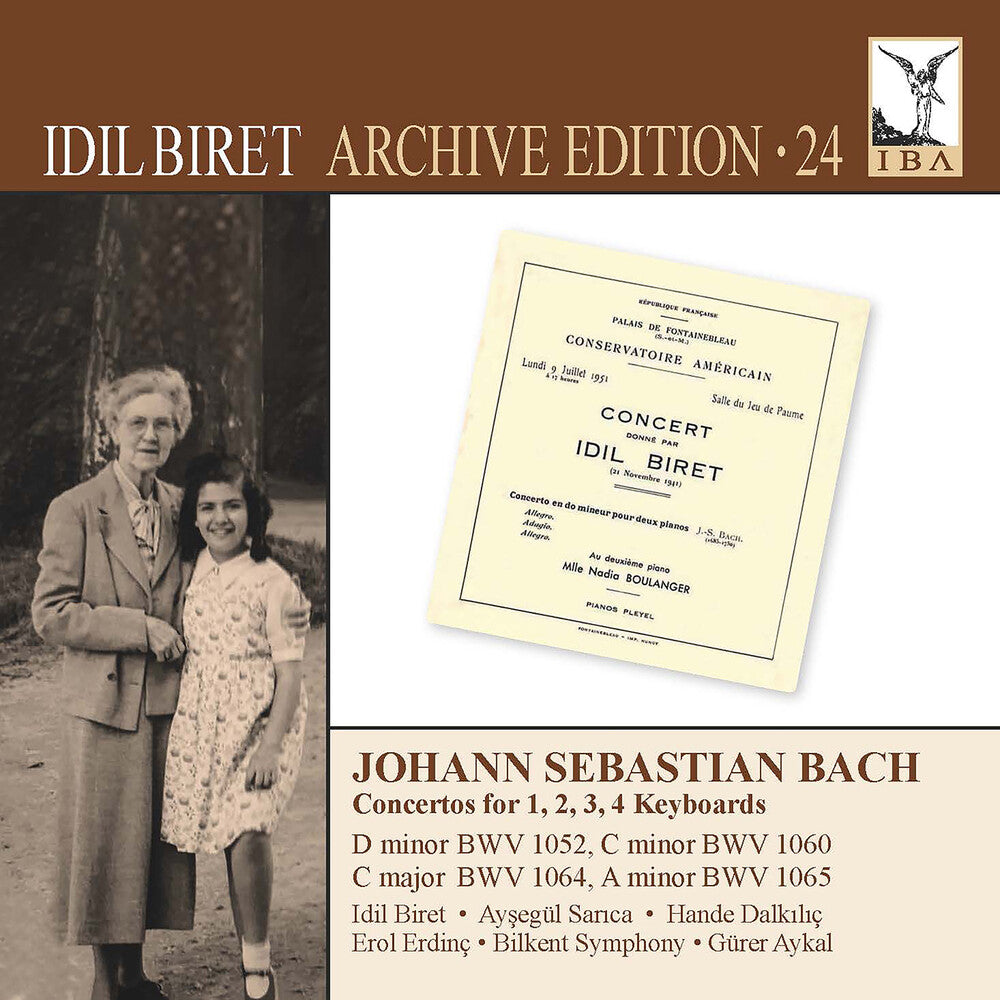 J Bach .S. / Sarica / Bilkent Symphony Orchestra - Concertos For 1, 2, 3, 4 Keyboards - Idil Biret Music CD