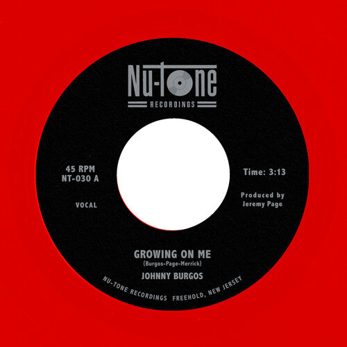 Burgos,johnny - Growing On Me / Ready 45 - Vinyl Record