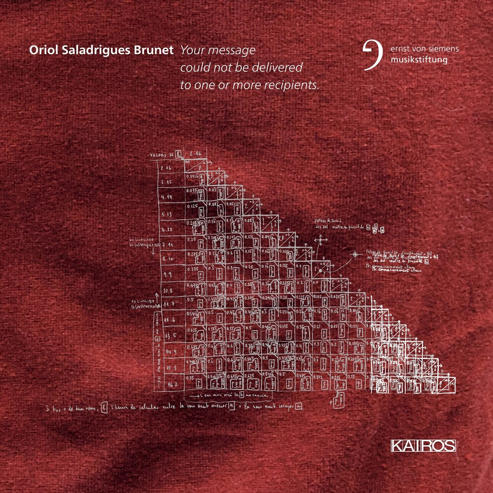 Oriol Saladrigues Brunet: Your Message Could / Var - Oriol Saladrigues Brunet: Your Message Could / Var Music CD