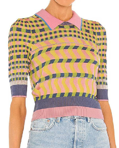 The Today Show Savannah Sellers Knit Polo Sweater