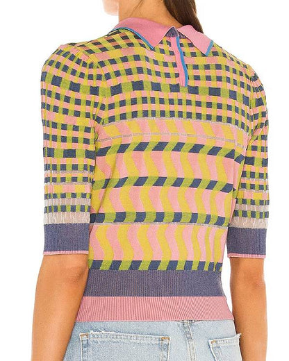 The Today Show Savannah Sellers Knit Polo Sweater