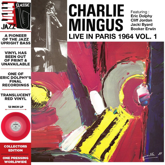 Charlie Mingus - Live In Paris 1964 Vol. 1 [Colored Vinyl] [Deluxe] [Limited Edition] (Red) Vinyl Record