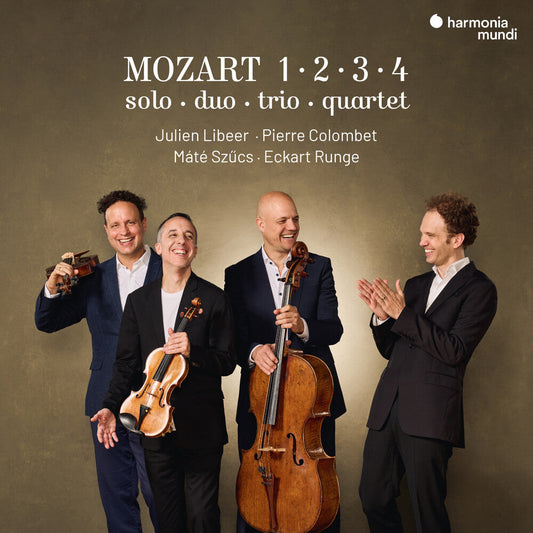 Julien Libeer  / Colombet,Pierre / Runge,Eckart - Mozart 1 2 3 4 - Solo Duo Trio Quartet Music CD