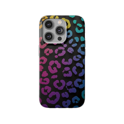 Vibrant Leopard Print Flexi Phone Case