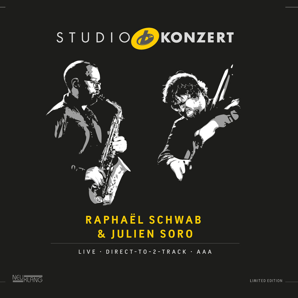 Raphael Schwab  / Soro,Julien - Studio Konzert [LP] Vinyl Record