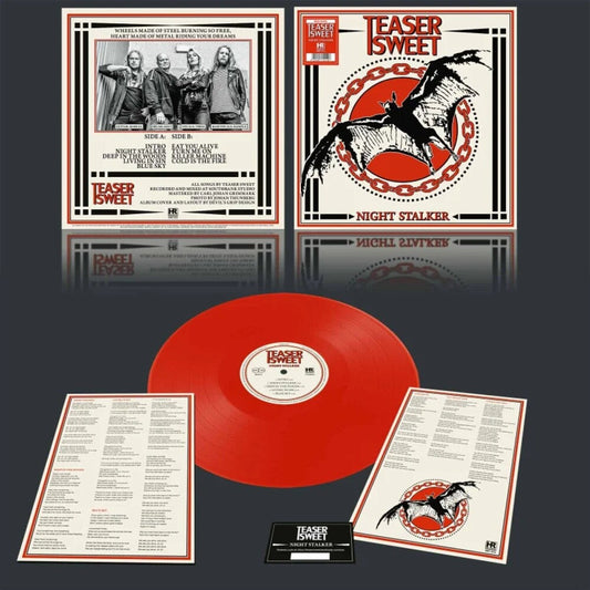Teaser Sweet - Night Stalker - Red [Colored Vinyl] (Red) [Download Included] Vinyl Record