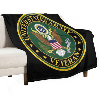 Army - US Army Veteran Throw Blanket