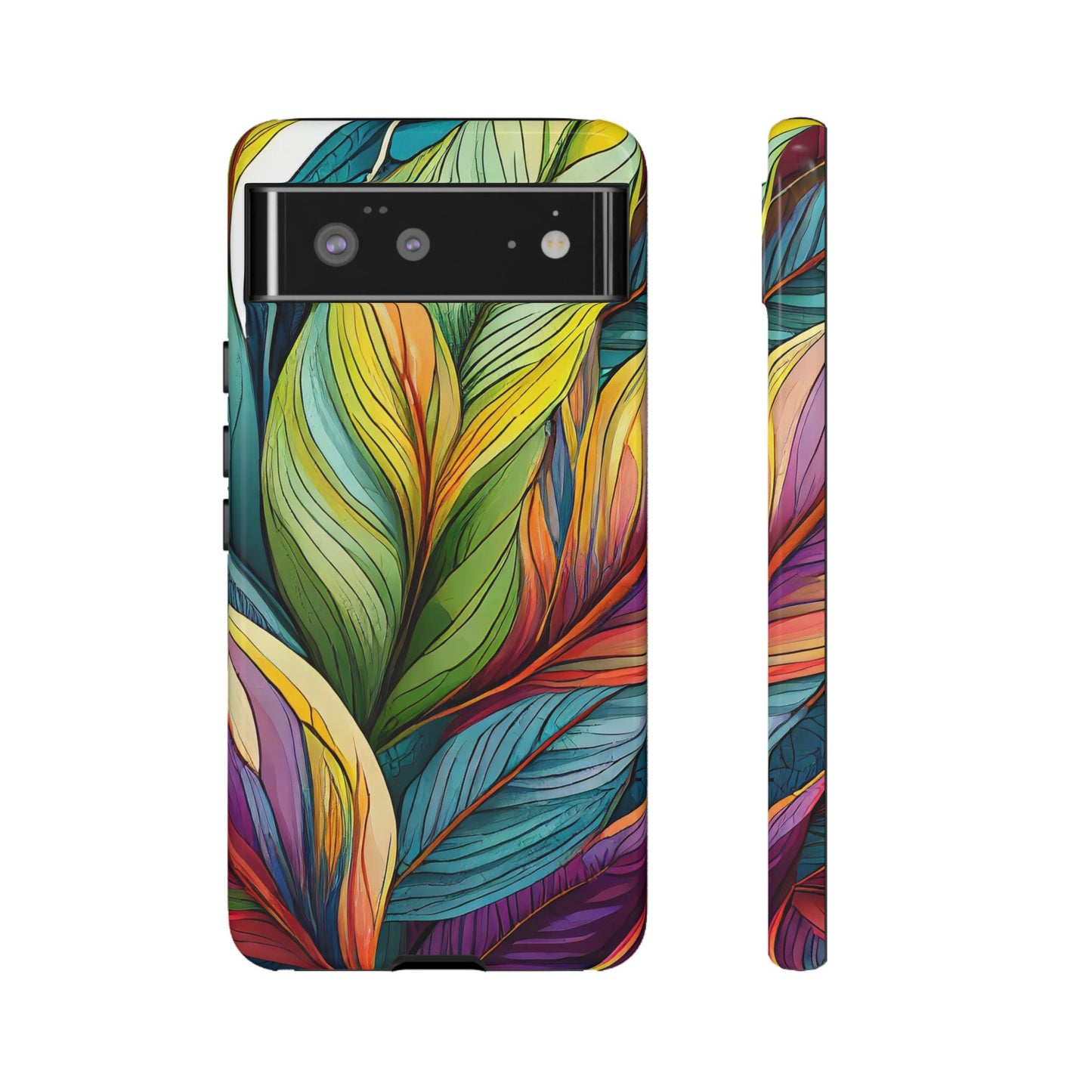 Vibrant Tropical Leaf Tough Phone Case