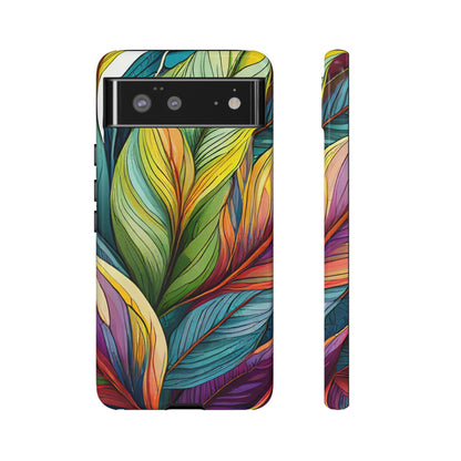 Vibrant Tropical Leaf Tough Phone Case