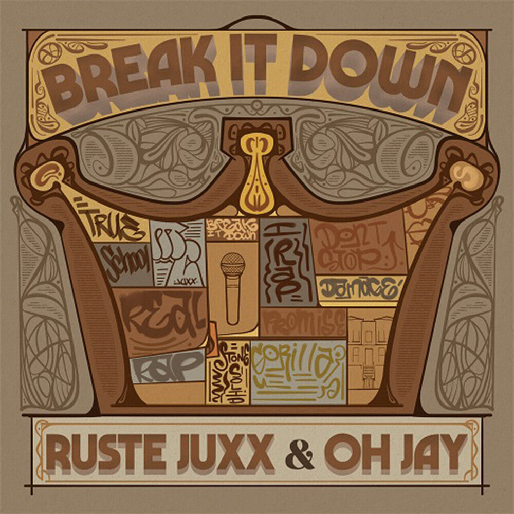 Ruste Juxx & Oh Jay - Break It Down [Electric Blue Vinyl] Vinyl Record