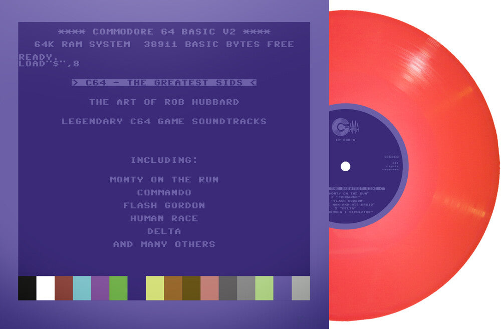 Rob Hubbard  (Colv) (Ltd) (Red) (Fra) - C64 Greatest Sids: Art Of Rob Hubbard - Light Red [LP] Vinyl Record