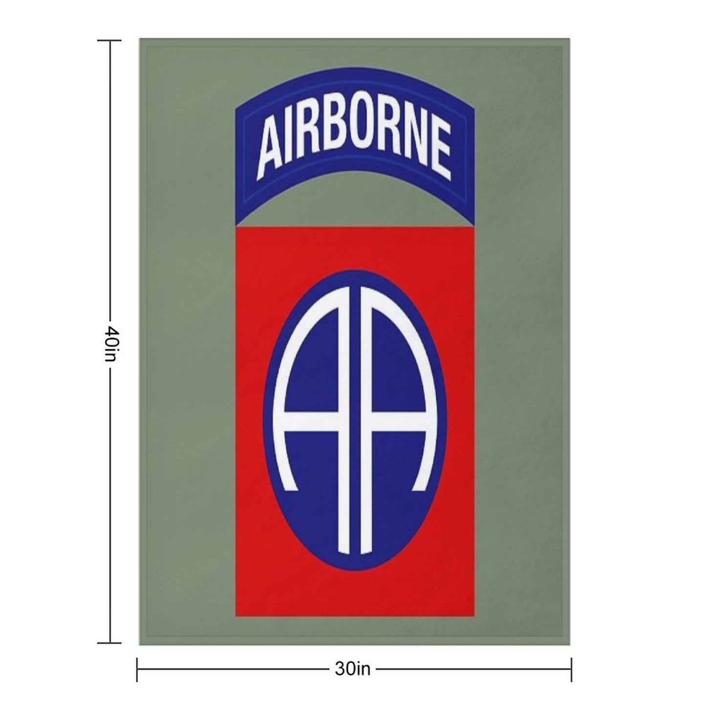 82nd Airborne Division (US Army) Throw Blanket