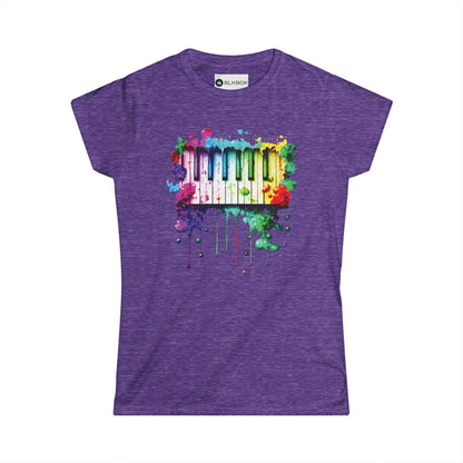 BLKBOK Piano Key Splatter T-Shirt Women's Tee