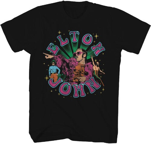 Elton John Ej Images Tshirt Large Blk 17111150a3 - Elton John Ej Images Tshirt Large Blk 17111150a3 - Apparel
