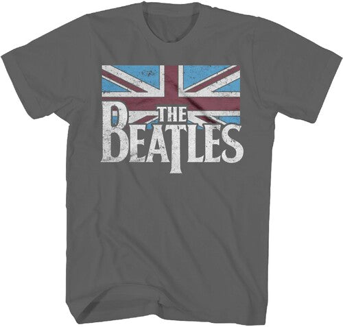 Beatles Distressed Union Jack Tshirt 2xl - Beatles Distressed Union Jack Tshirt 2xl - Apparel