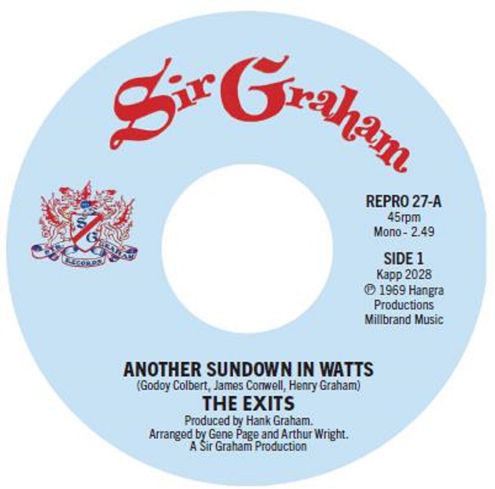 Exits - Another Sundown In Watts / I Don't Want To Hear It [7" Vinyl]