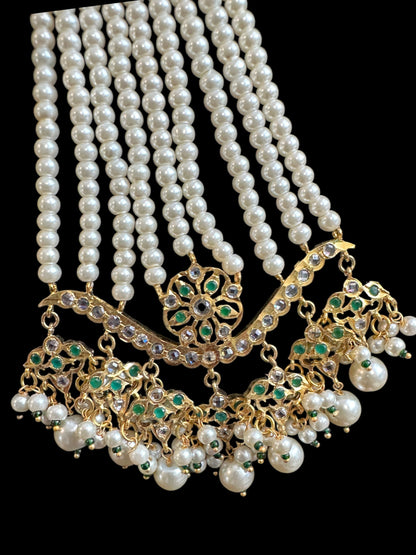 DJHR110 Diya jhoomar in green  ( READY TO SHIP )