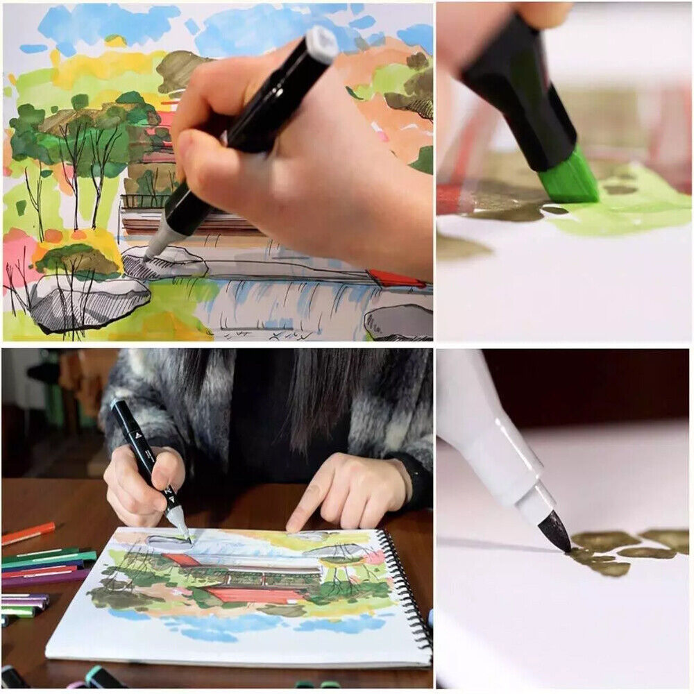 Touch 168-Piece Dual-Tip Alcohol Marker Set