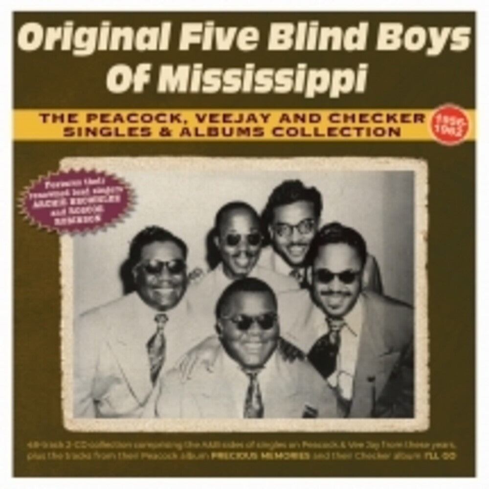 Original Five Blind Boys Of Mississippi - Peacock, Vee Jay And Checker Singles & Albums [CD]