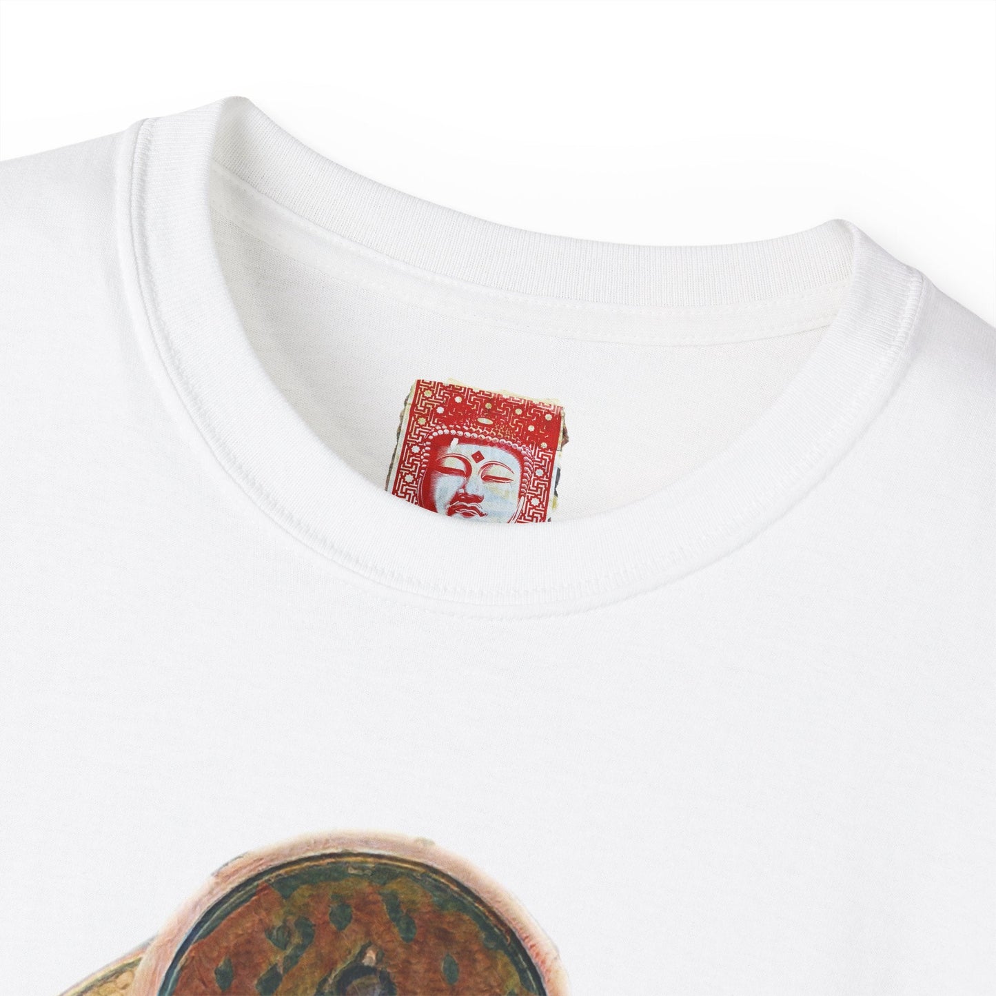 Fine Art Buddha Oil Paint Print Unisex Ultra Cotton Tee