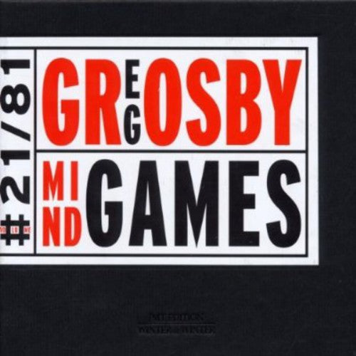 Greg Osby - Mindgames Music CD
