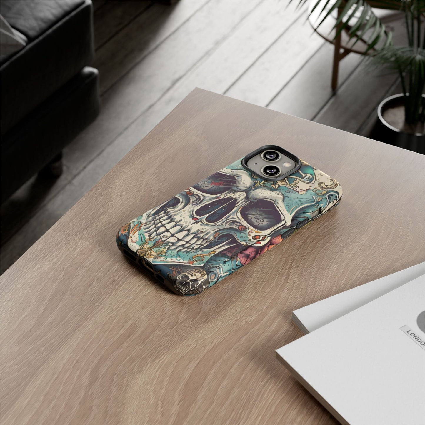 Abstract Skull Tough Phone Case